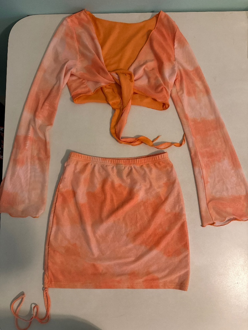 Bright orange 2 piece set